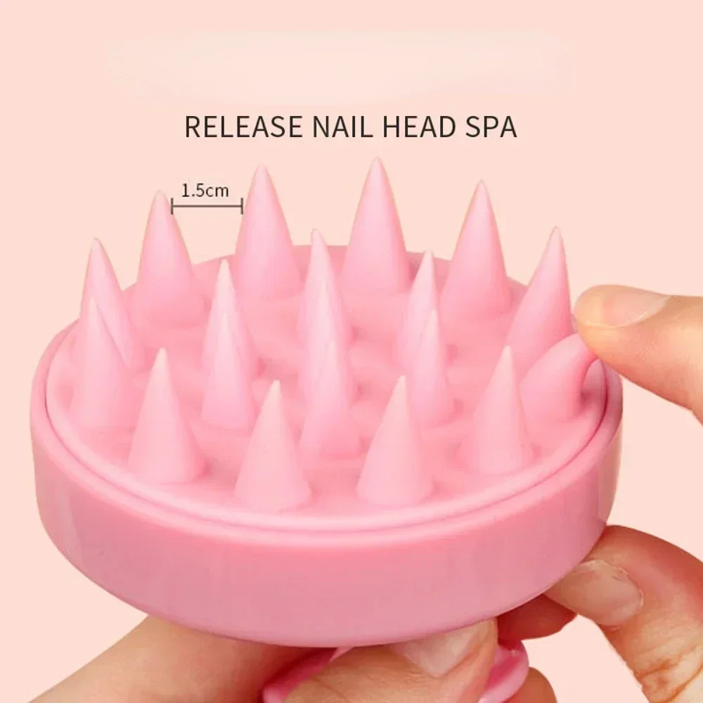 WANMEI Silicone Shampoo Brush Head Scalp Massage Comb Hair Washing Combs Bath Shower Body Massage Brushes Hair Care Tools