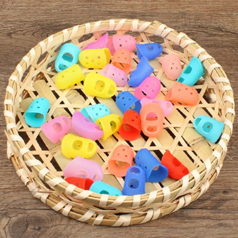 Sewing Thimble Breathable Protective Silicone Finger Thimble Finger Cover Caps Quilting Sewing Needlework Craft NEW