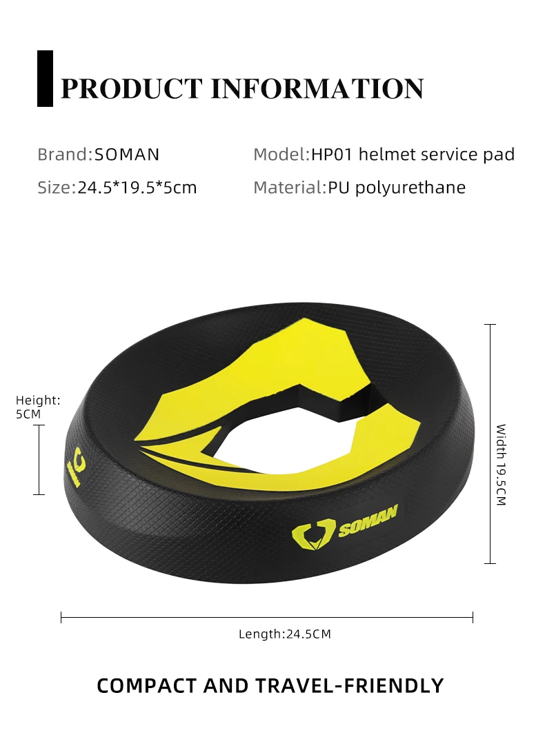 Motorcycle Helmet Stands Round Helmet Donut Ring Service Pad Portable for Clean Visor Remove Pads and Installing Equipments