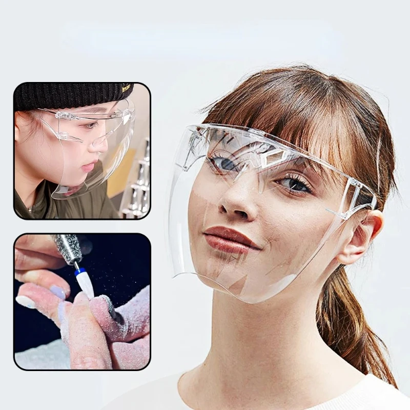 Full Face High-definition Transparent Anti Fog Anti Splash Protective Mask High Transparency Goggles Nail Art Tool