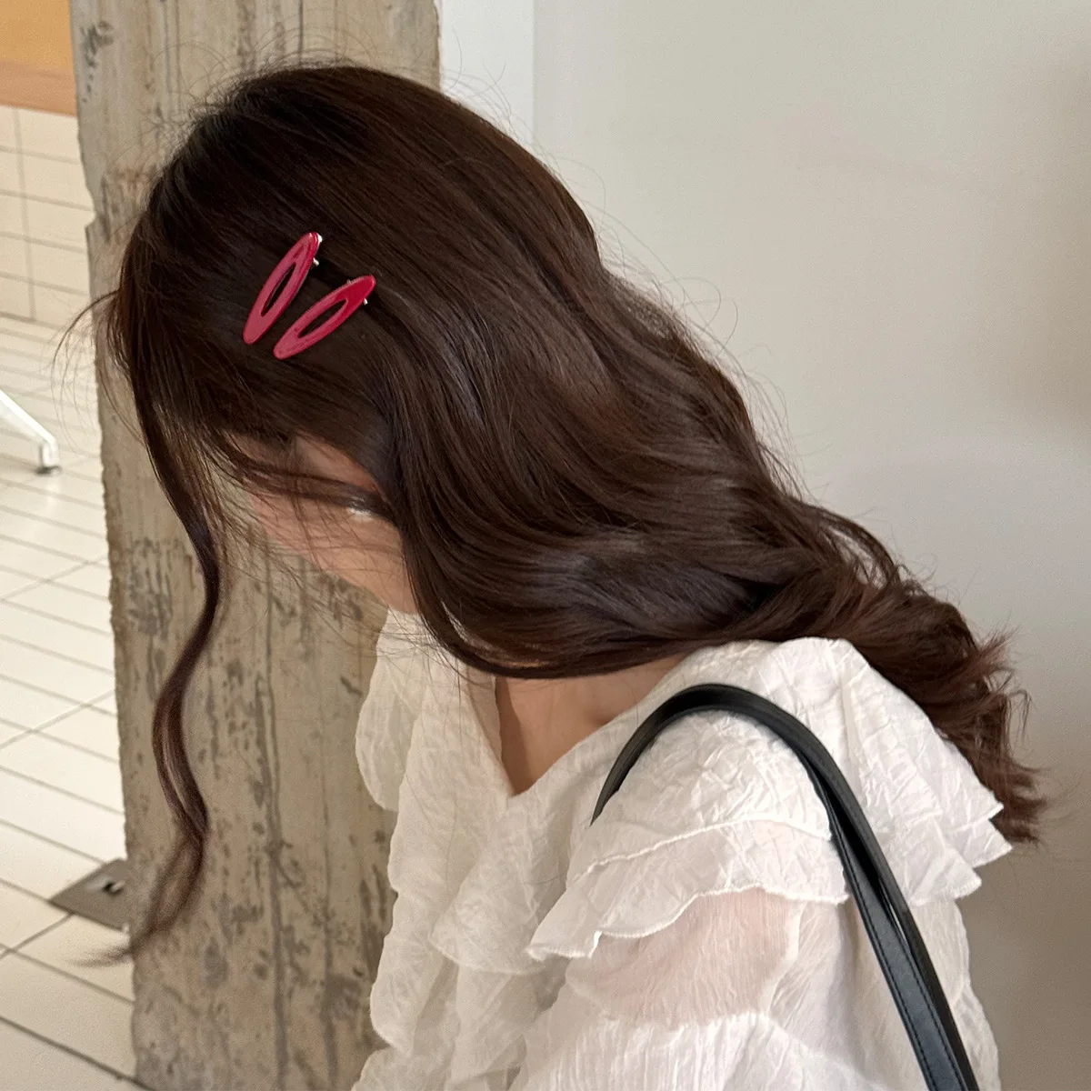 2pcs/set Acetate Hair Clips Hollowed Oval Geometric Barrettes Side Pins Hairpin Women Hair Accessories