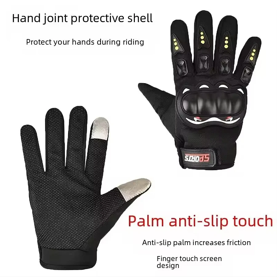 Motorcycle Gloves Full Finger Protective Outdoor Knight Sports Breathable Racing Cycling Street Riding Fitness Gloves