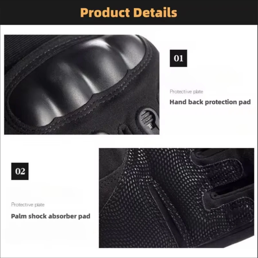 Motorcycle Gloves Full Finger Protective Outdoor Knight Sports Breathable Racing Cycling Street Riding Fitness Gloves