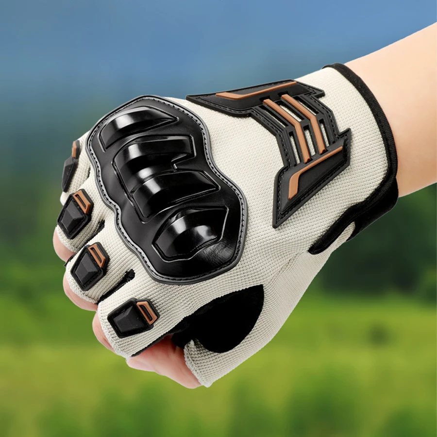Half Finger Men's Gloves Outdoor F Protective Gloves Sports Wear Resistant Motorcycle Bicycle Gloves