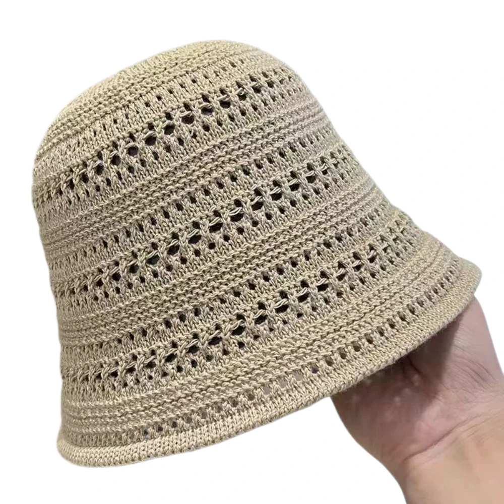 Summer Sun Protection Fishing Hat Season: Hollow and lightweight Sun Hat, Sun Hat with Bucket Shape Suitable for Both