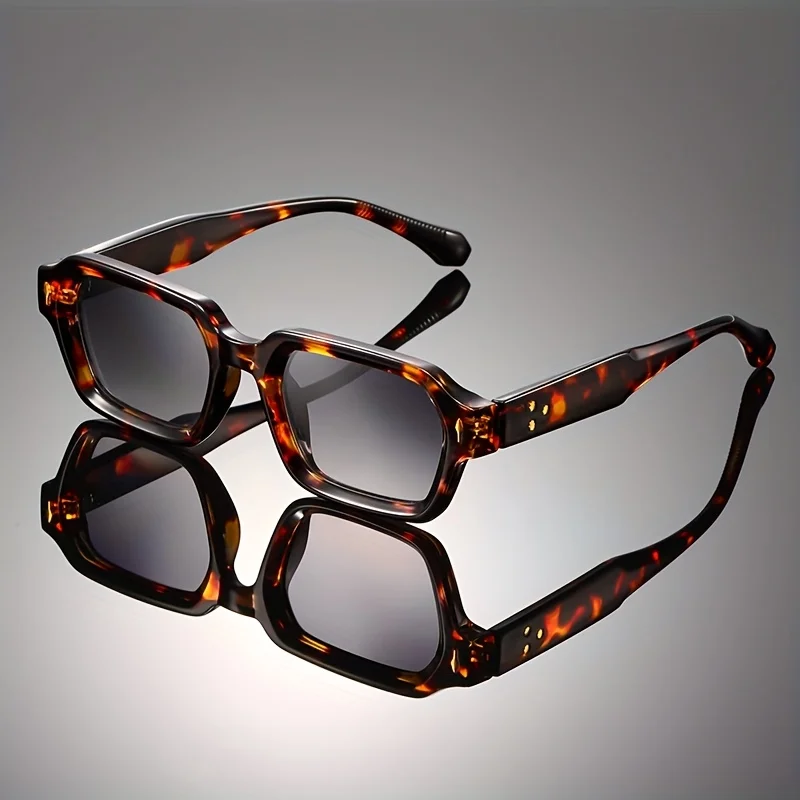 High-end retro square full-frame decorative lenses, classic, durable and versatile for both men and women