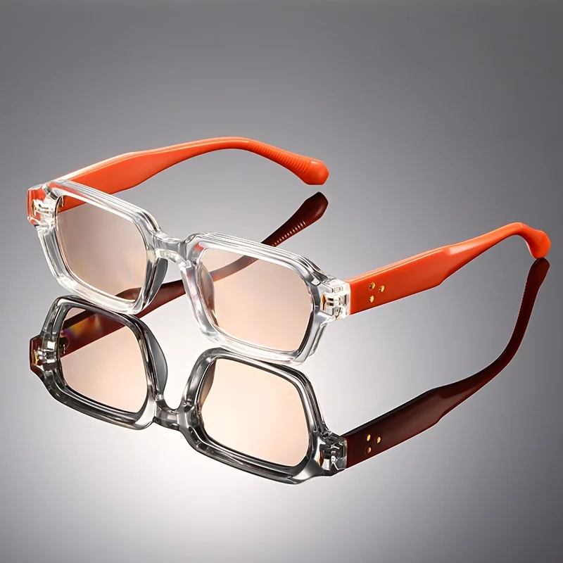 High-end retro square full-frame decorative lenses, classic, durable and versatile for both men and women