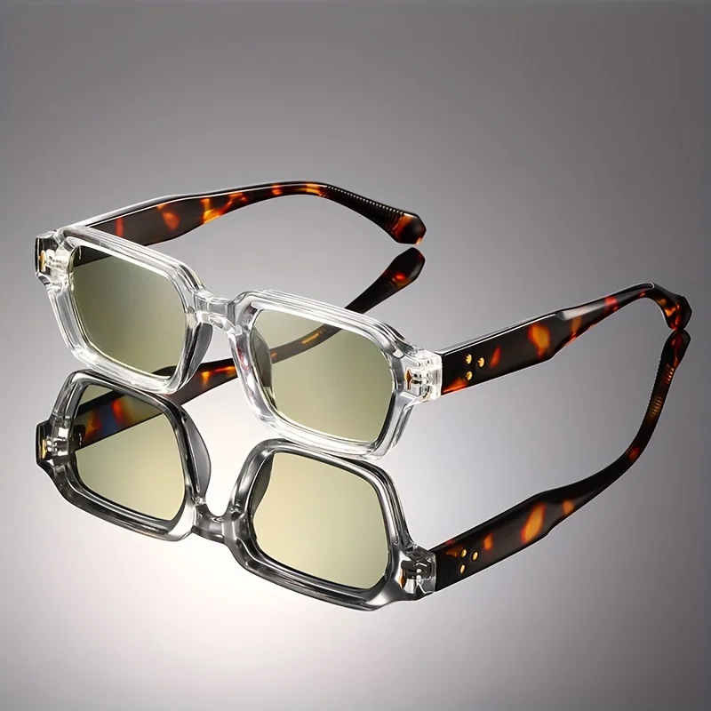 High-end retro square full-frame decorative lenses, classic, durable and versatile for both men and women