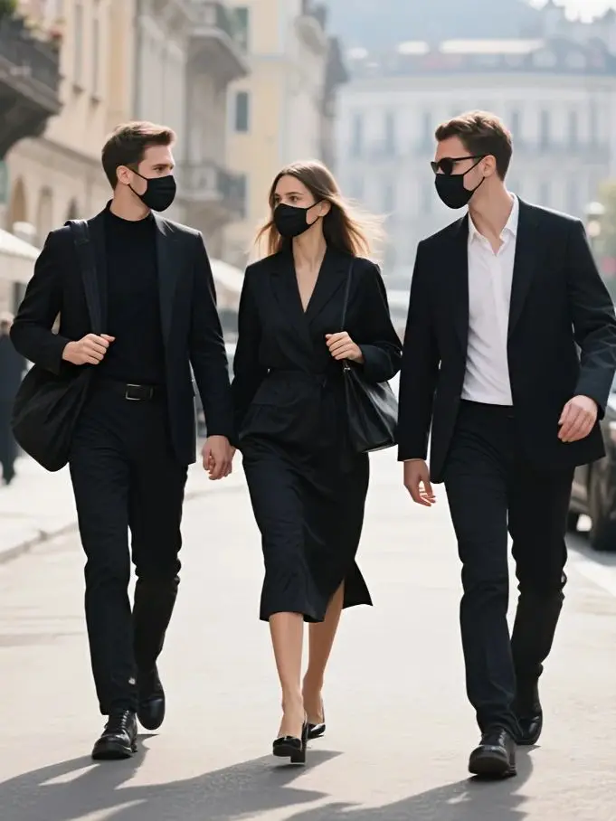 Thickened Black Disposable Protective Mask - 3-Layer Breathable and Comfortable, with Adjustable Ear Loops and a Secure Nose Pad - Affordable for Home Use, Can Be Purchased in Bulk, Ideal for Outdoor Activities, Home, Commuting, Office, School, Unisex