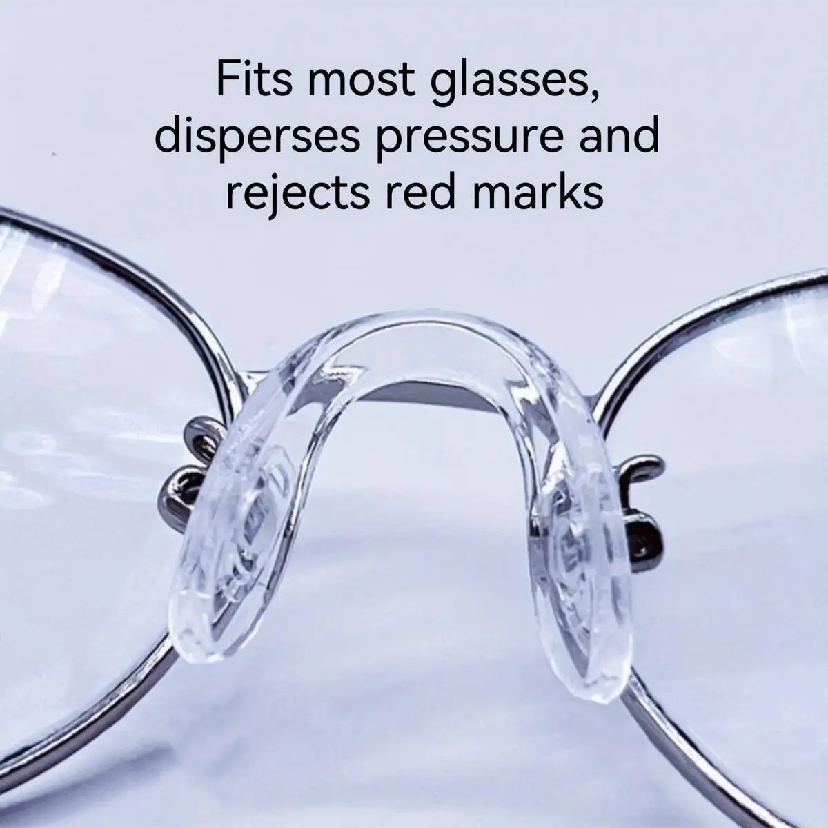 1~100pc Ultra-Soft Silicone Eyeglass Nose Pads Comfort Fit Glasses Frame Accessories Anti-Slip Nose Pads for Sports & Daily Wear