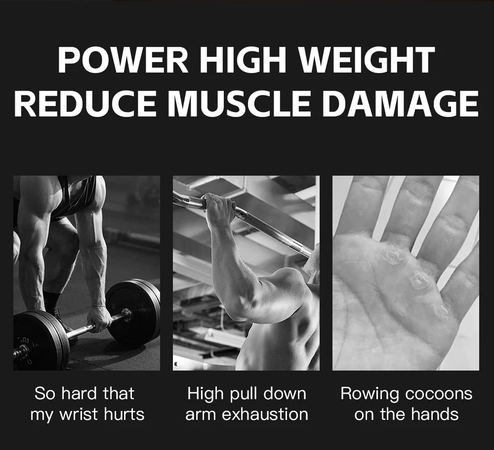 1 Pair Cowhide Gym Gloves Grips Anti-Skid Weight Power Belt Lifting Pads Deadlift Belt Workout Crossfit Fitness Gloves Palm Prot