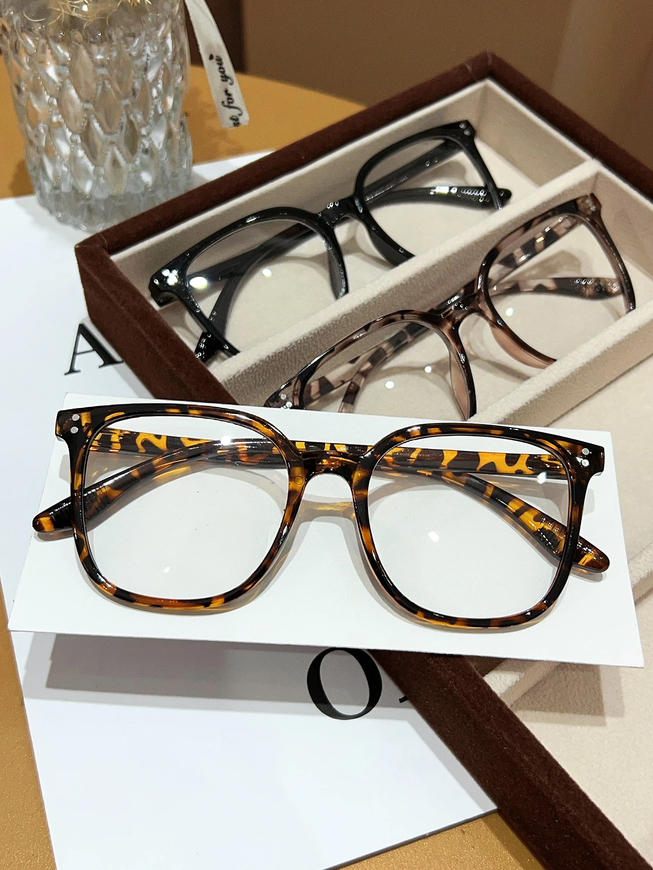 1Pc/3Pcs/4Pcs Unisex Square Frame Blue Light Blocking Glasses - Stylish Campus Look, Face-Flattering Optical Eyewea