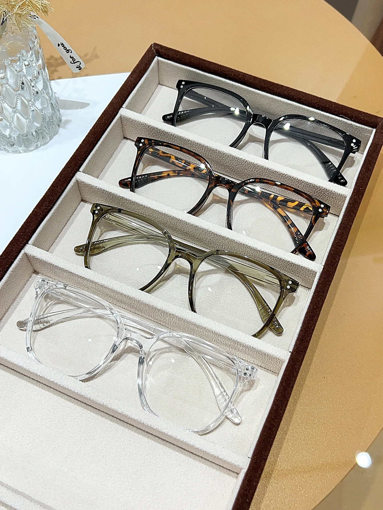 1Pc/3Pcs/4Pcs Unisex Square Frame Blue Light Blocking Glasses - Stylish Campus Look, Face-Flattering Optical Eyewea