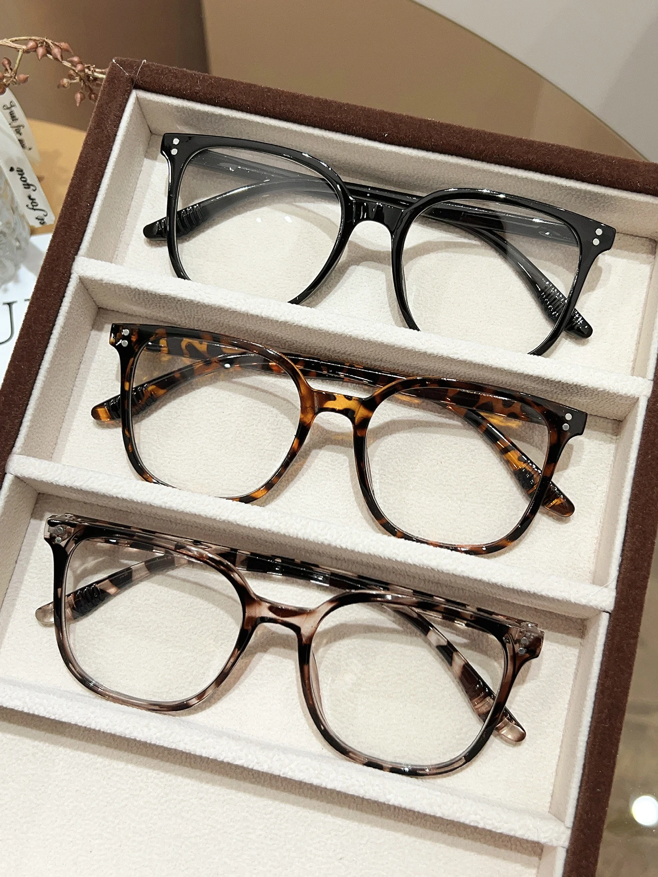 1Pc/3Pcs/4Pcs Unisex Square Frame Blue Light Blocking Glasses - Stylish Campus Look, Face-Flattering Optical Eyewea