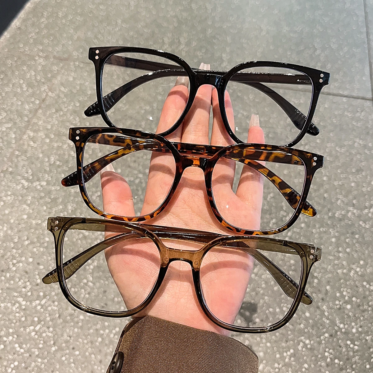 1Pc/3Pcs/4Pcs Unisex Square Frame Blue Light Blocking Glasses - Stylish Campus Look, Face-Flattering Optical Eyewea