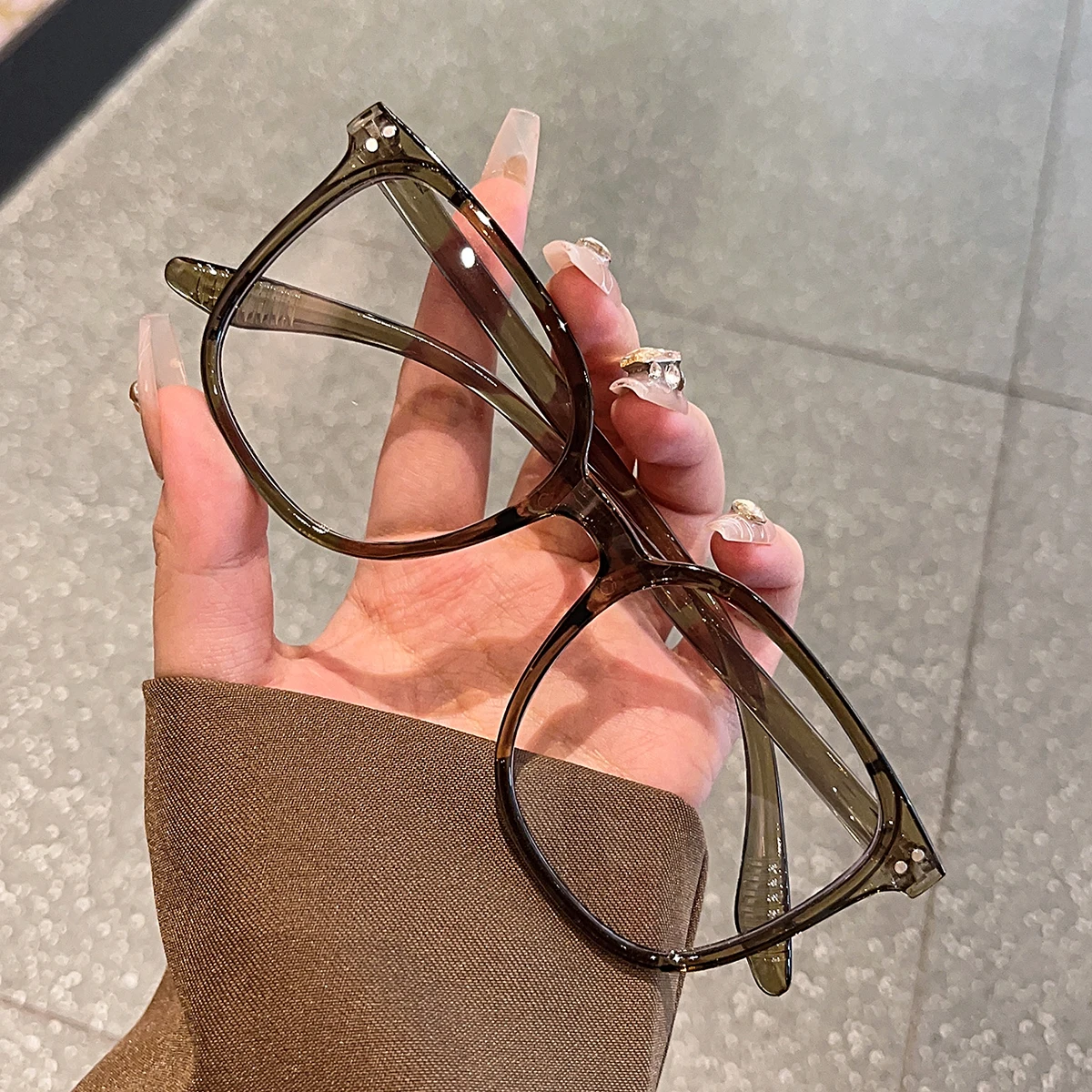1Pc/3Pcs/4Pcs Unisex Square Frame Blue Light Blocking Glasses - Stylish Campus Look, Face-Flattering Optical Eyewea