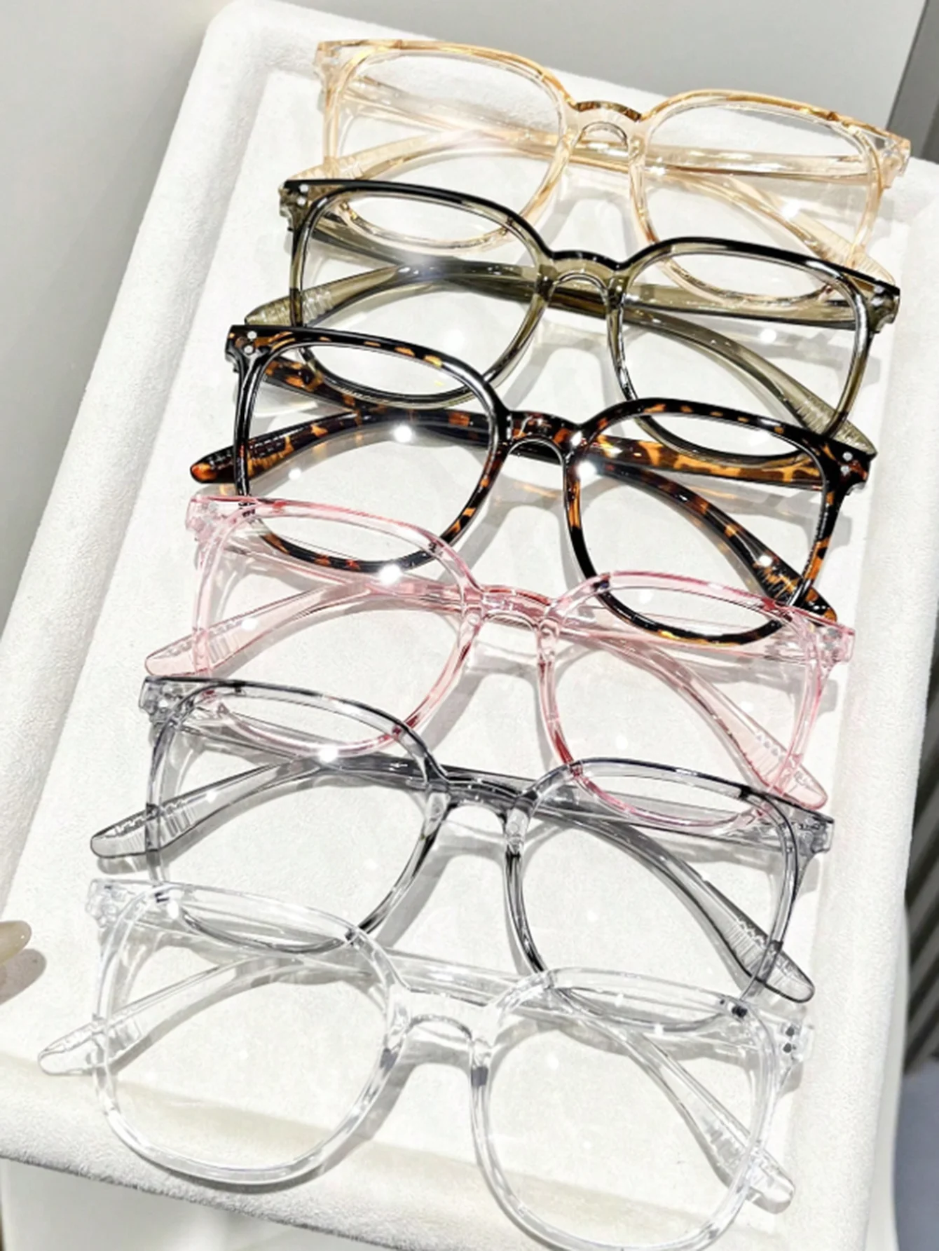 1Pc/3Pcs/4Pcs Unisex Square Frame Blue Light Blocking Glasses - Stylish Campus Look, Face-Flattering Optical Eyewea
