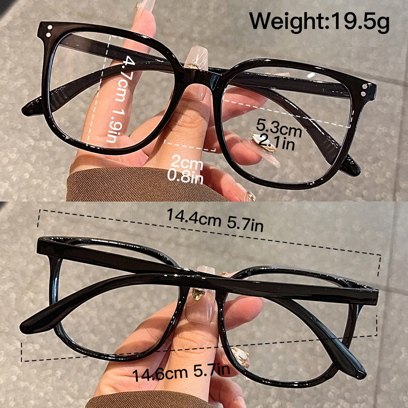 1Pc/3Pcs/4Pcs Unisex Square Frame Blue Light Blocking Glasses - Stylish Campus Look, Face-Flattering Optical Eyewea