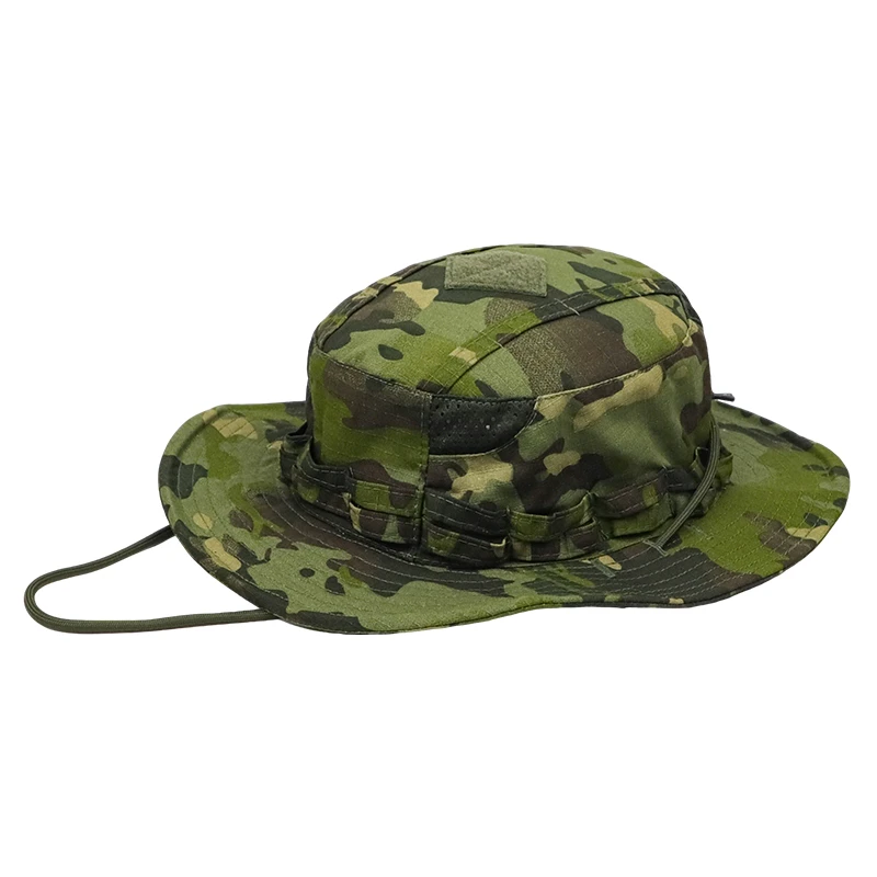 2026 New Camo Tactical Enthusiasts Square Pocket Bonnie Cap Outdoor Bucket Benny Hats Multicam Fishing Hiking Outdoor Sun Caps