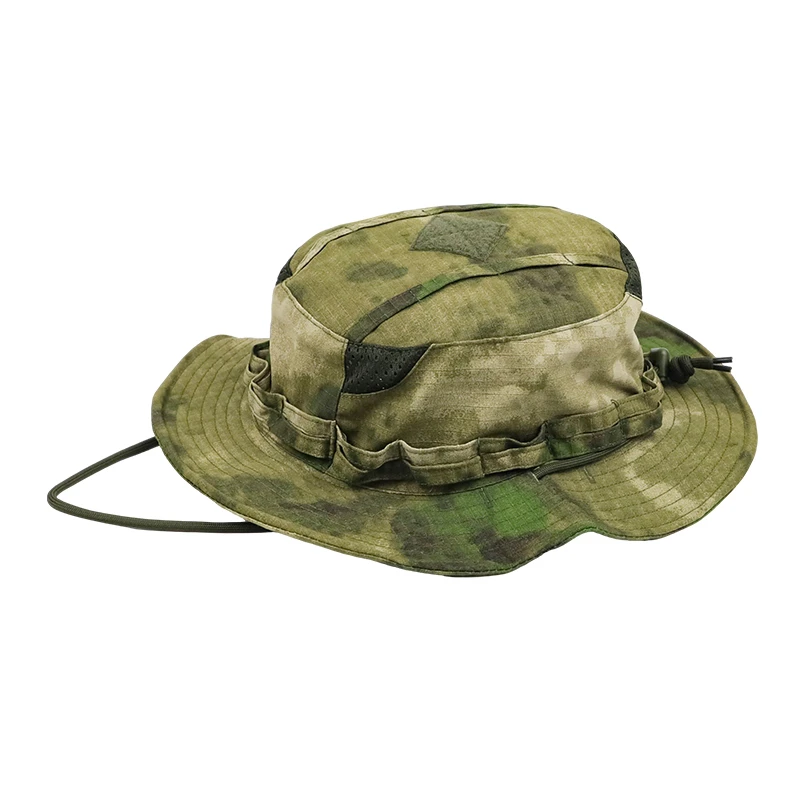 2026 New Camo Tactical Enthusiasts Square Pocket Bonnie Cap Outdoor Bucket Benny Hats Multicam Fishing Hiking Outdoor Sun Caps