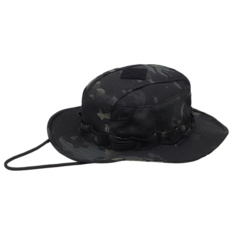 2026 New Camo Tactical Enthusiasts Square Pocket Bonnie Cap Outdoor Bucket Benny Hats Multicam Fishing Hiking Outdoor Sun Caps