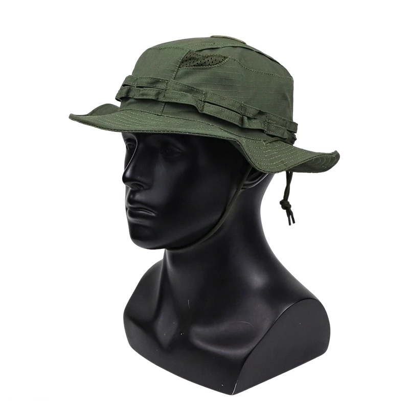 2026 New Camo Tactical Enthusiasts Square Pocket Bonnie Cap Outdoor Bucket Benny Hats Multicam Fishing Hiking Outdoor Sun Caps