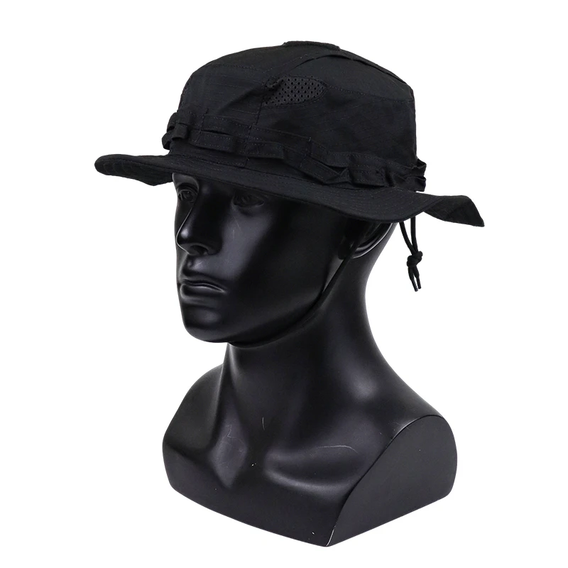 2026 New Camo Tactical Enthusiasts Square Pocket Bonnie Cap Outdoor Bucket Benny Hats Multicam Fishing Hiking Outdoor Sun Caps