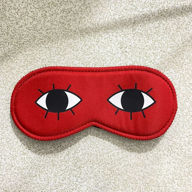 Sleeping Cute Mask Cartoon Pattern Cover Slaapmasker Blockout Eye Comfort Blindfold Concave Light with Women Men Aid Eye Travel