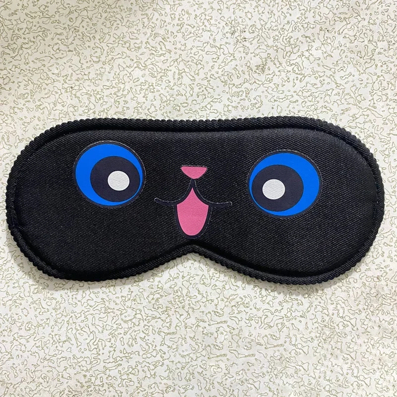 Sleeping Cute Mask Cartoon Pattern Cover Slaapmasker Blockout Eye Comfort Blindfold Concave Light with Women Men Aid Eye Travel