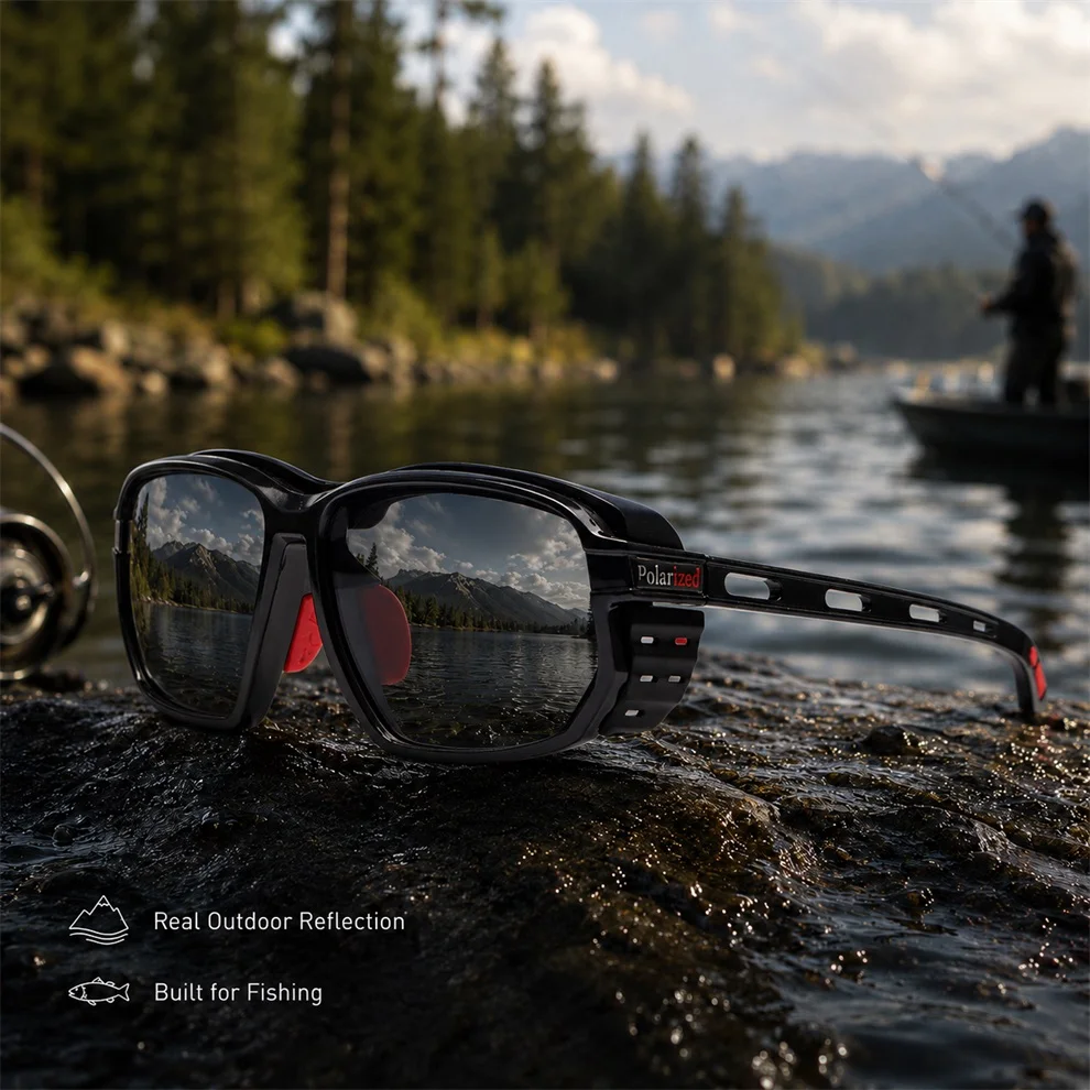 Fishing Polarized Sunglasses Men Women Anti Impact Safety Glasses Foam Pad Hook Protection UV400 Sports Driving Fishing Eyewear