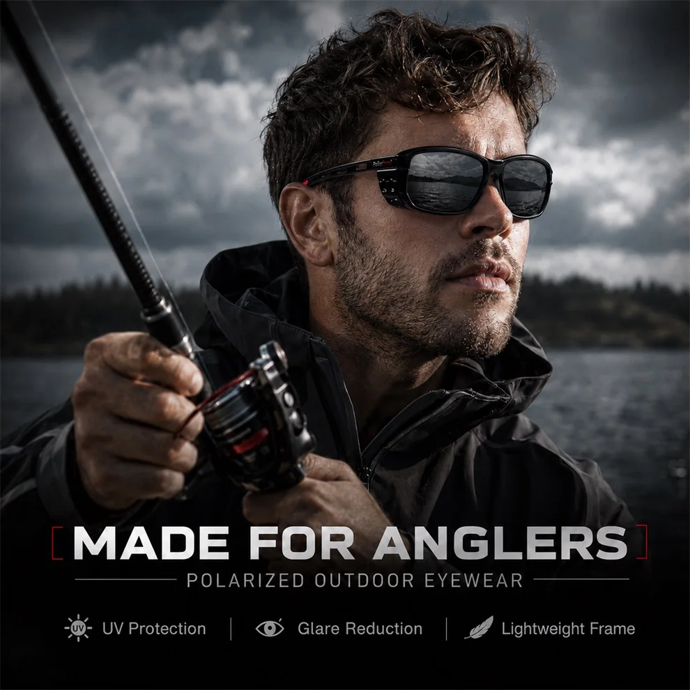 Fishing Polarized Sunglasses Men Women Anti Impact Safety Glasses Foam Pad Hook Protection UV400 Sports Driving Fishing Eyewear