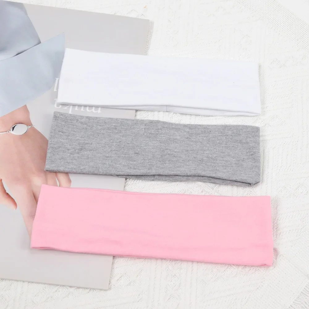 3pcs Elastic Solid Color Hair Bands for Women and Men Hairband Running Fitness Sports Yoga Headbands Girls Head Band Accessories