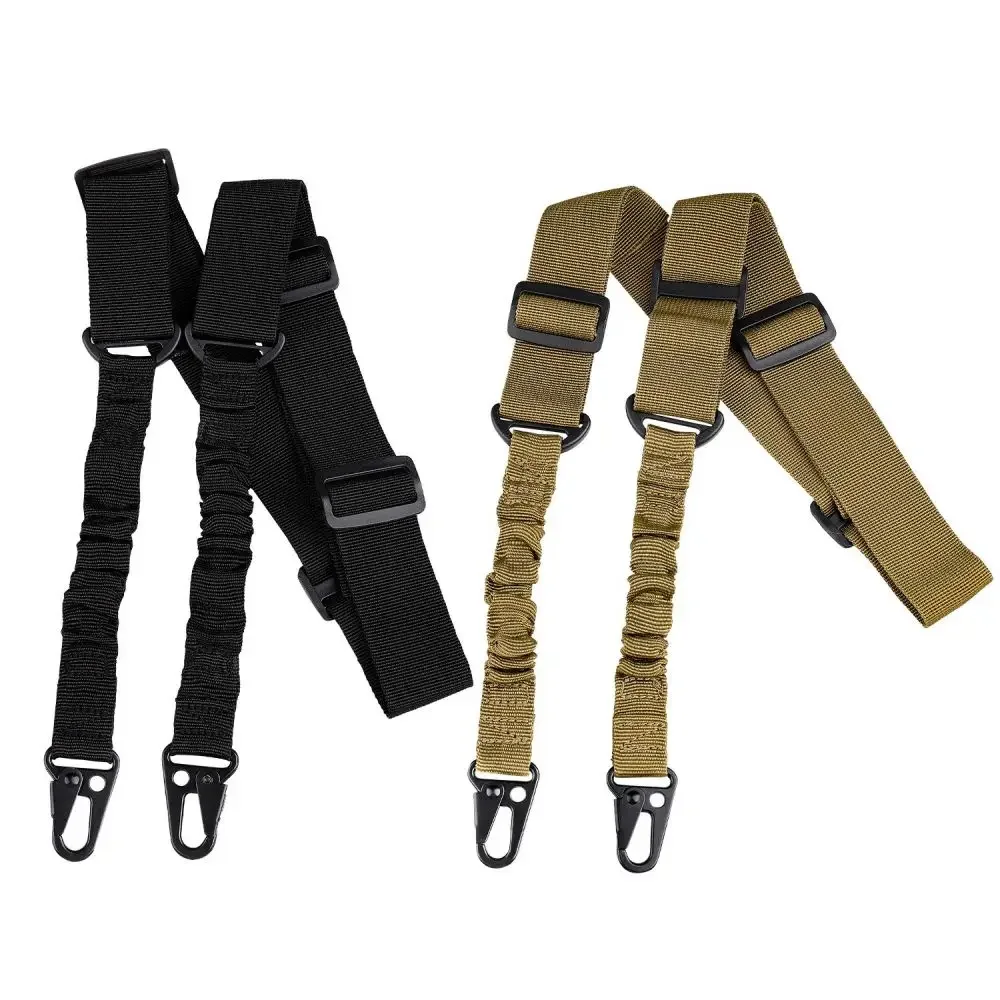 Tactical Two Points Sling Bungee Shoulder Strap Durable Nylon Belt High Quality Heavy Duty Sling for Outdoor Sports Accessories