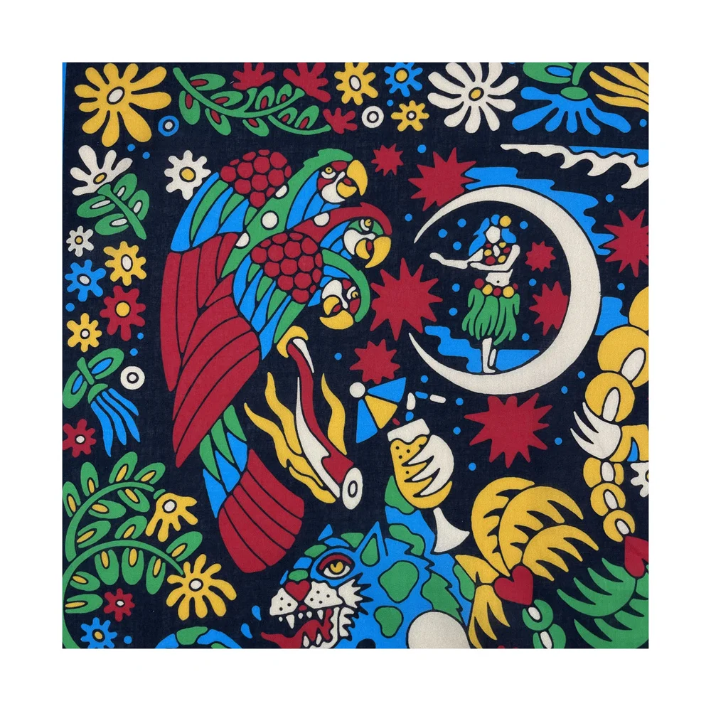 High Quality Skull Chimpanzees Print Cashew Hip Hop Cotton Square Bandana Scarf Riding Headband Paisley Gifts For Men Unisex