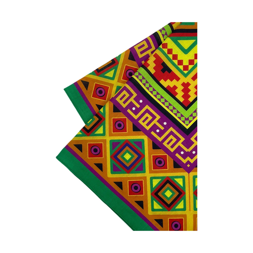 High Quality Skull Chimpanzees Print Cashew Hip Hop Cotton Square Bandana Scarf Riding Headband Paisley Gifts For Men Unisex