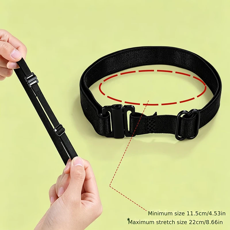 2/4Pcs Invisible Leg Shortening Straps,Adjustable No-Sew Hidden Non-slip Pants Edge Bands, Anti-drag Pants Hem Fixing Device