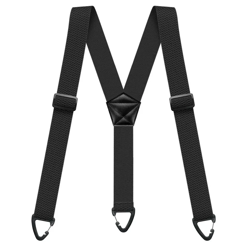 Hidden Suspenders for Men Heavy Duty Work Under Y Back Suspender Clothes 1.5 Inches with 3 Snap Loop