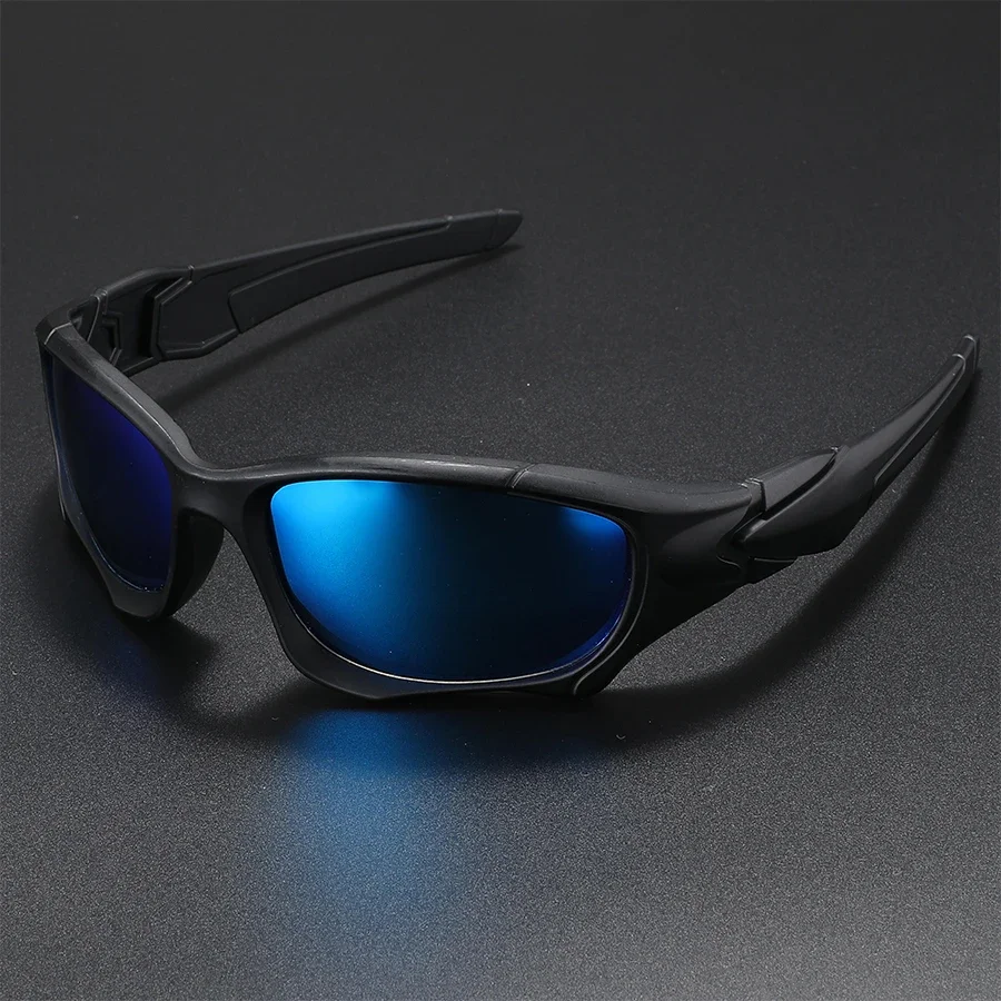 New Outdoor Sports Polarized Sunglasses Men Curve Cutting Frame Stress-Resistant Lens Shield Sun Glasses Wome Driving