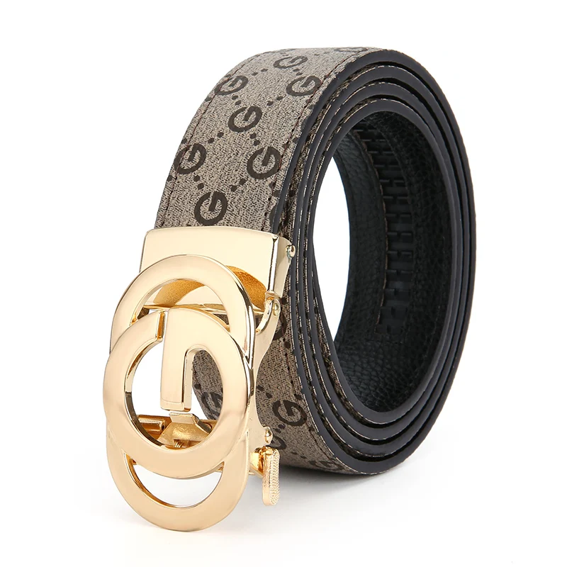 Top Genuine Leather and Cowhide Material Men's Belt Fashion Casual Luxury Brand Men's Belt Jeans Versatile Design Belt Men