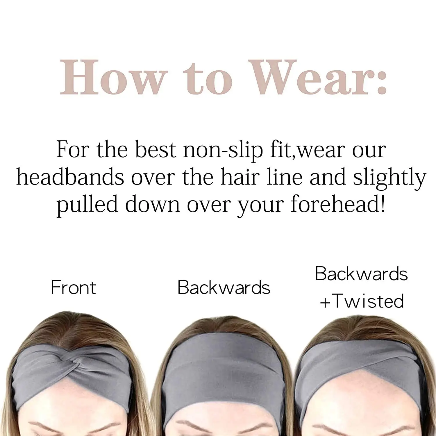 Bohemian European and American Sports Headband Women's Wide Yoga Elastic Running Hair Accessories Headw