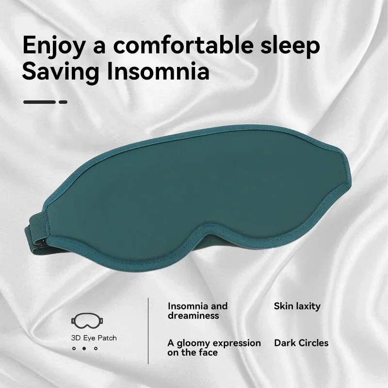Breathable Eyepatch 3D Contoured Cup Blindfold Concave Molded Night Sleep Eye Mask 100% Light Blocking Soft Eye Cover for Travel