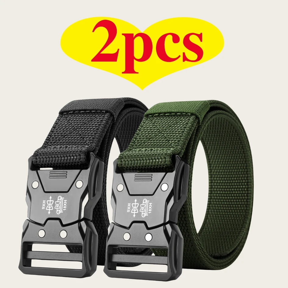 2-Piece Set, Men's Outdoor Sports Quick-Release Multi-Functional Symmetrical Buckle Multi-Functional Farm Work Gardening Belt