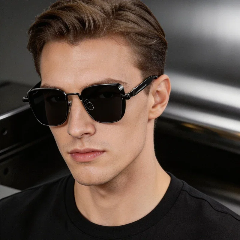 1/3PC Vintage Steampunk Square Sunglasses Metal Frame, Unisex Retro Grunge Punk Glasses for Daily Fashion Carnival Parties UV400