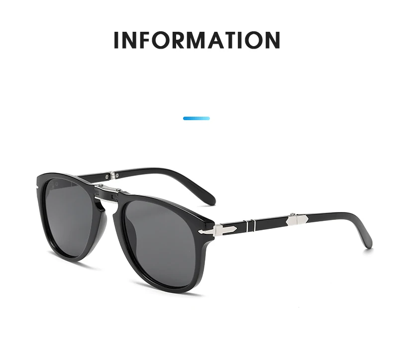 Popular Luxury Designer Folding Pilot Fashion Retro Extra-large Frame Women's Sunglasses UV400 High Quality