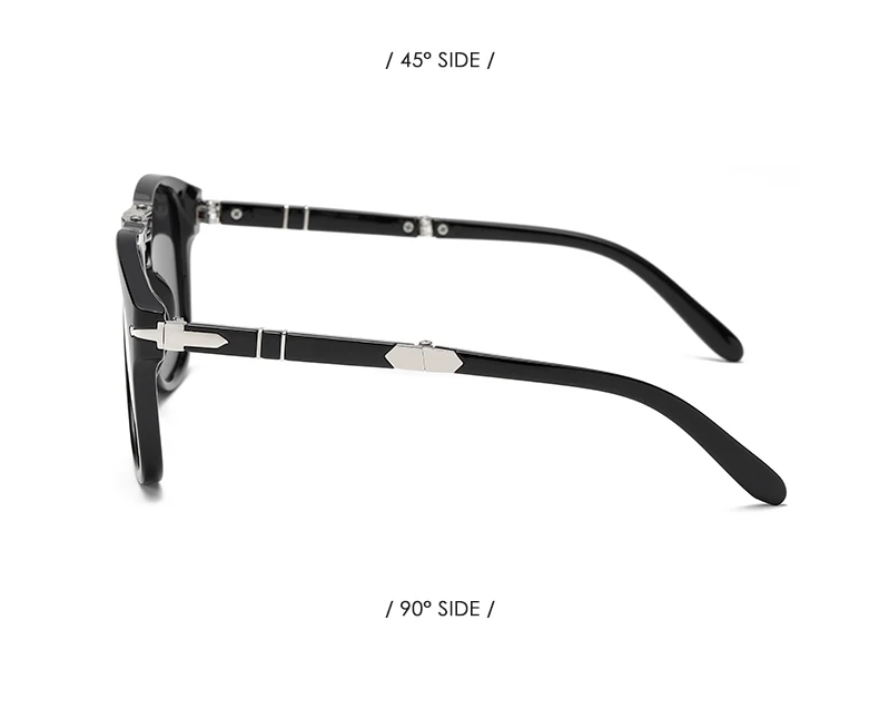 Popular Luxury Designer Folding Pilot Fashion Retro Extra-large Frame Women's Sunglasses UV400 High Quality