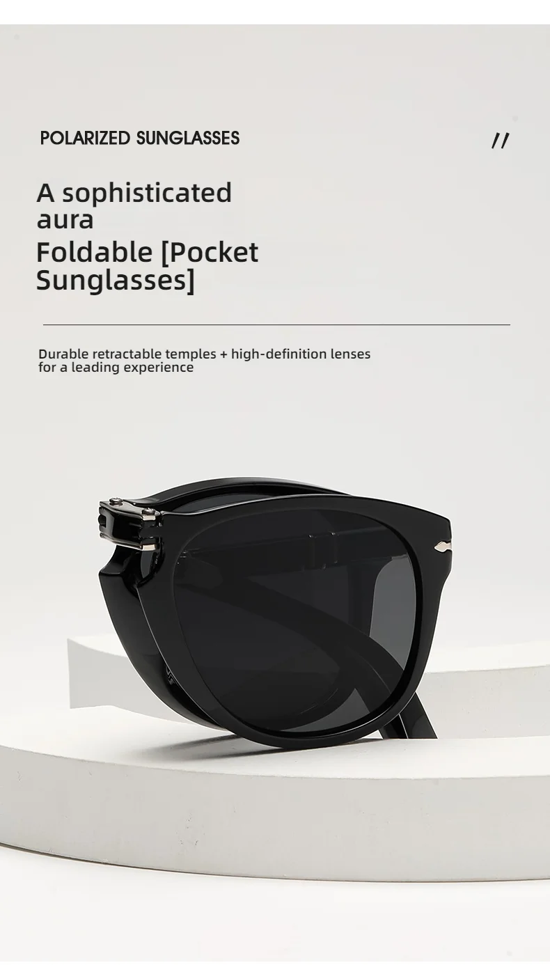 Popular Luxury Designer Folding Pilot Fashion Retro Extra-large Frame Women's Sunglasses UV400 High Quality