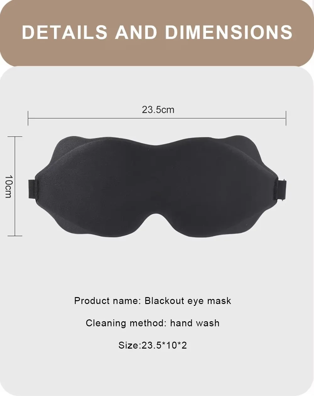3D Contoured Sleep Eye Mask Weighted for Side Sleepers Soft Comfortable 100% Blockout No Eye Pressure Men Women