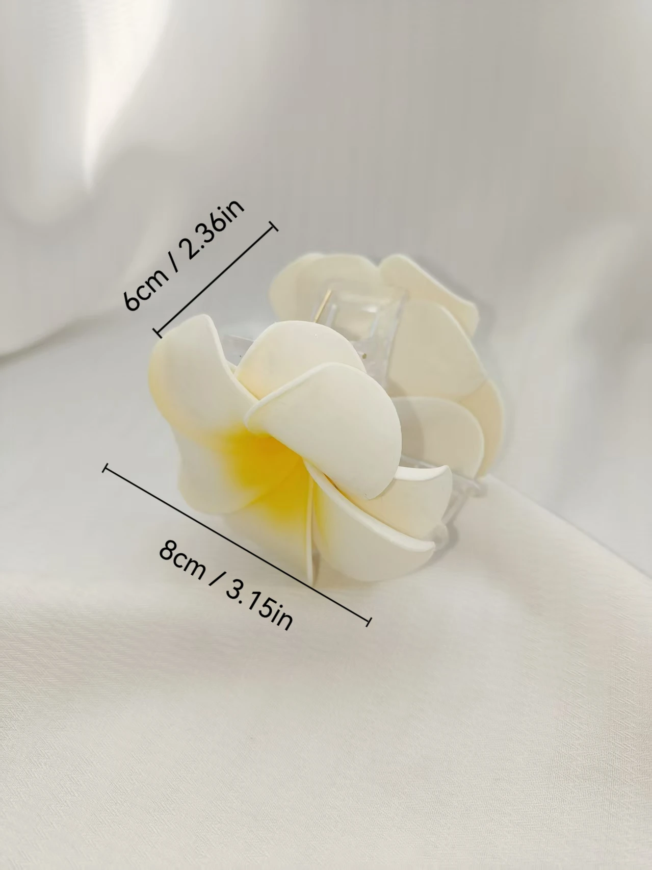 1/2 Pcs Fashion Simple Shiny Egg Flower Hair Claws For Women Girls Party Hair Accessories