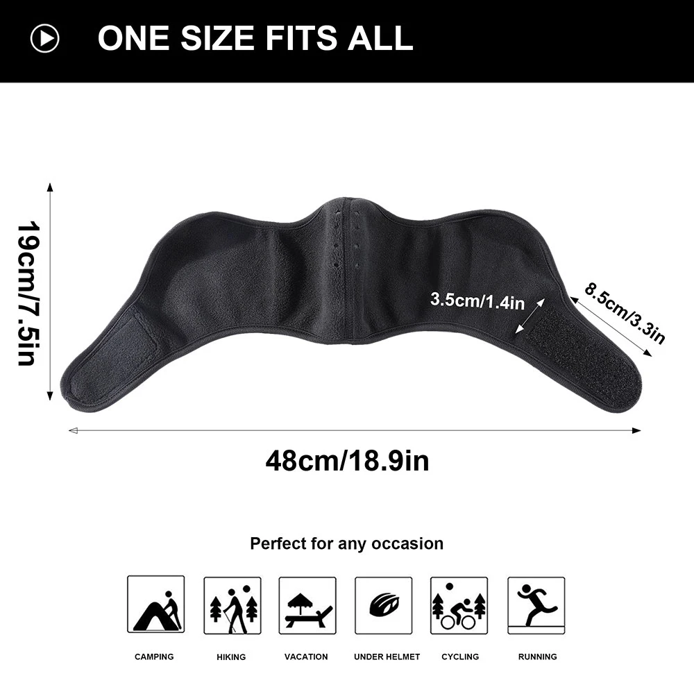 Outdoor face mask cycling antifreeze head cover winter skiing face protection warm ear mask fleece windproof face mask