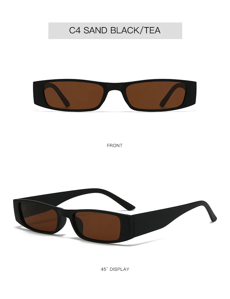 New Vintage Square Sunglasses Women Men Brand Rectangle Sun Glasses Female Oval Eyewear Sunglasses for Male Female Eyeglasses